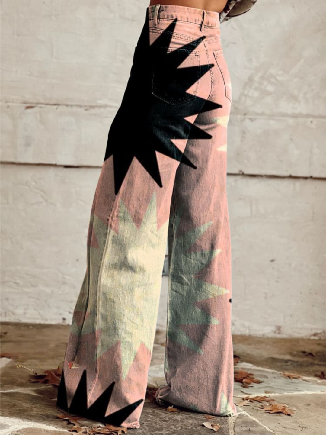 CARINA | GEOMETRIC BAGGY PANTS