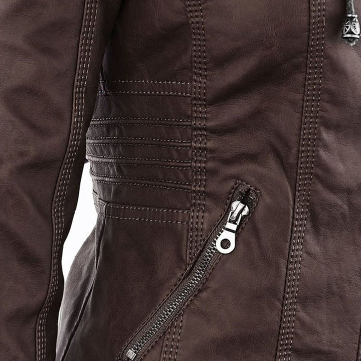 Olivia | Eco Faux Leather Jacket