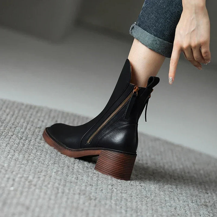 Evelyn | Premium Waterproof Leather Boots