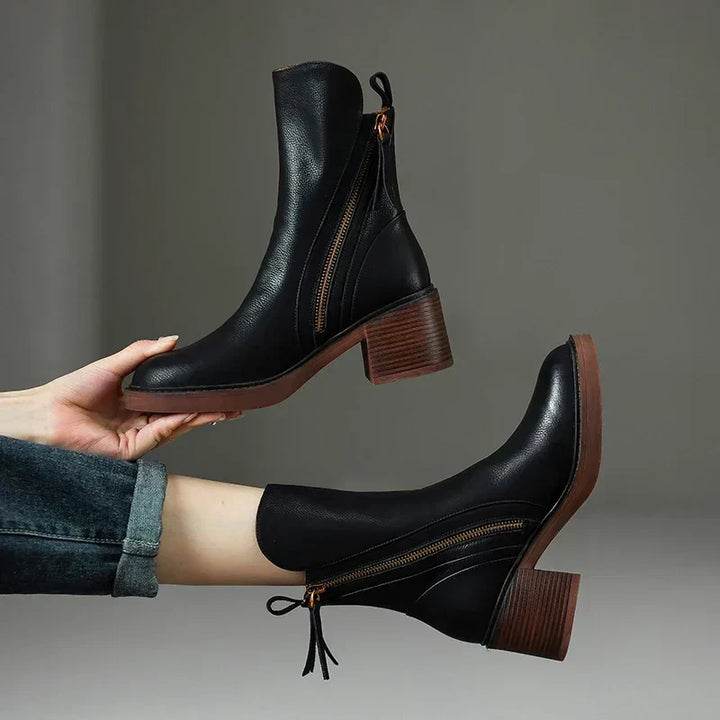 Evelyn | Premium Waterproof Leather Boots