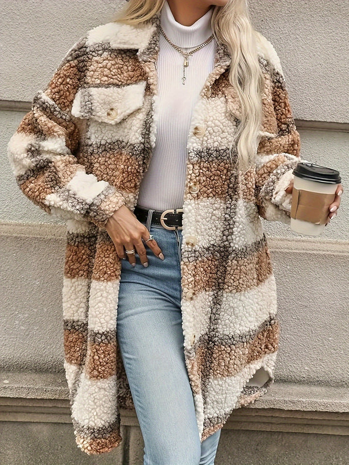 Gaby | Plaid Sherpa Warmth