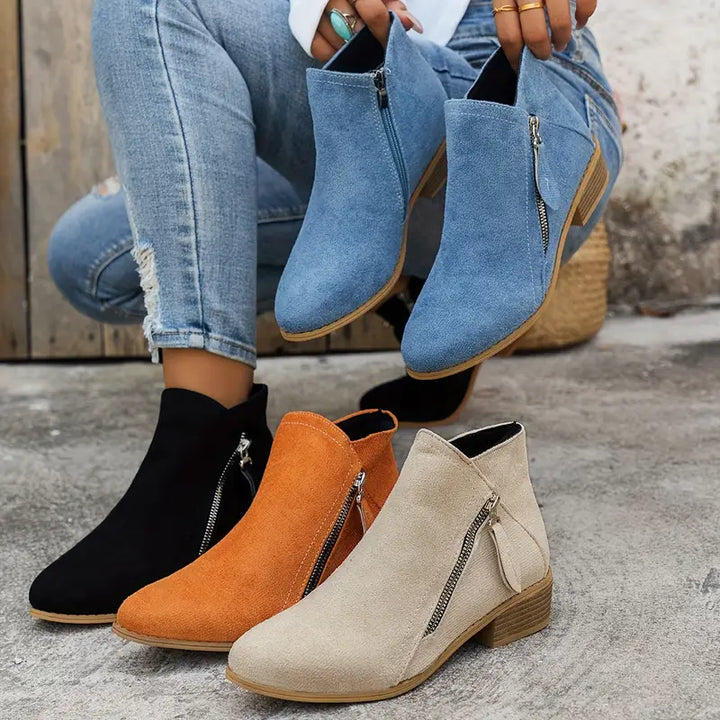 Sienna | Cozy Suede Ankle Boots