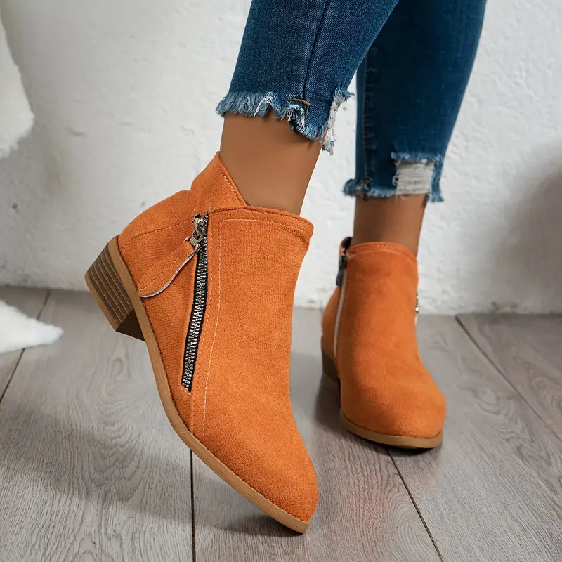 Sienna | Cozy Suede Ankle Boots